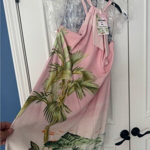 Tommy Bahama Pink Dress with Tropical Design